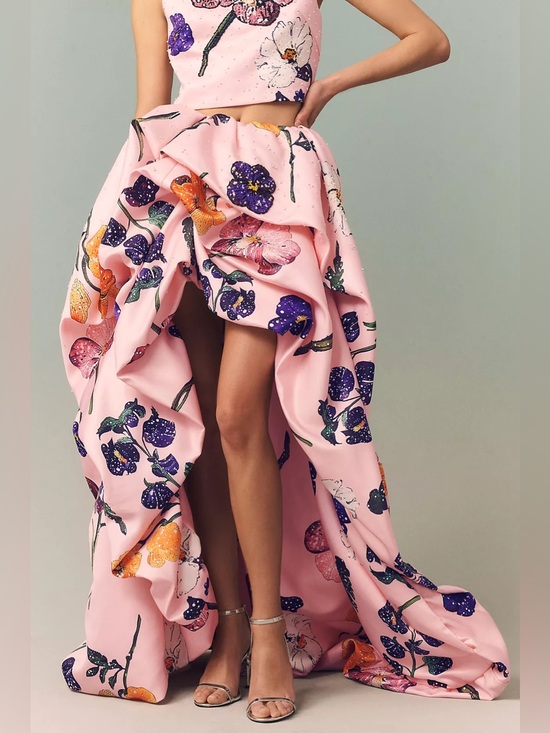Leo Lin Dresses & Skirts - Leo Lin Fiorella Embellished Voluminous Skirt
